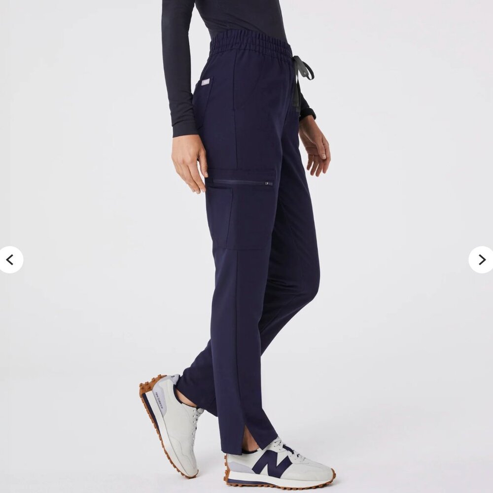 Figs High Waist Dowa Scrub Pants Navy Small Tall